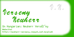 verseny neuherr business card